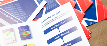 Ausschnitt des WUP-Flyers zum Publikationsprozess